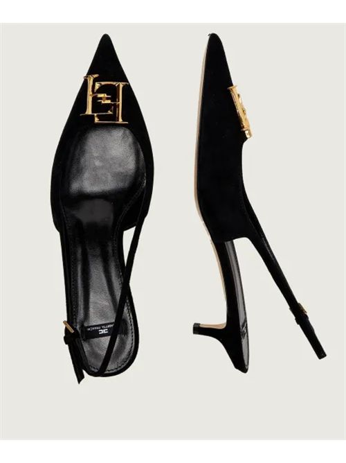 SUEDE SLINGBACK ELISABETTA FRANCHI | SA17L61E2110 nero